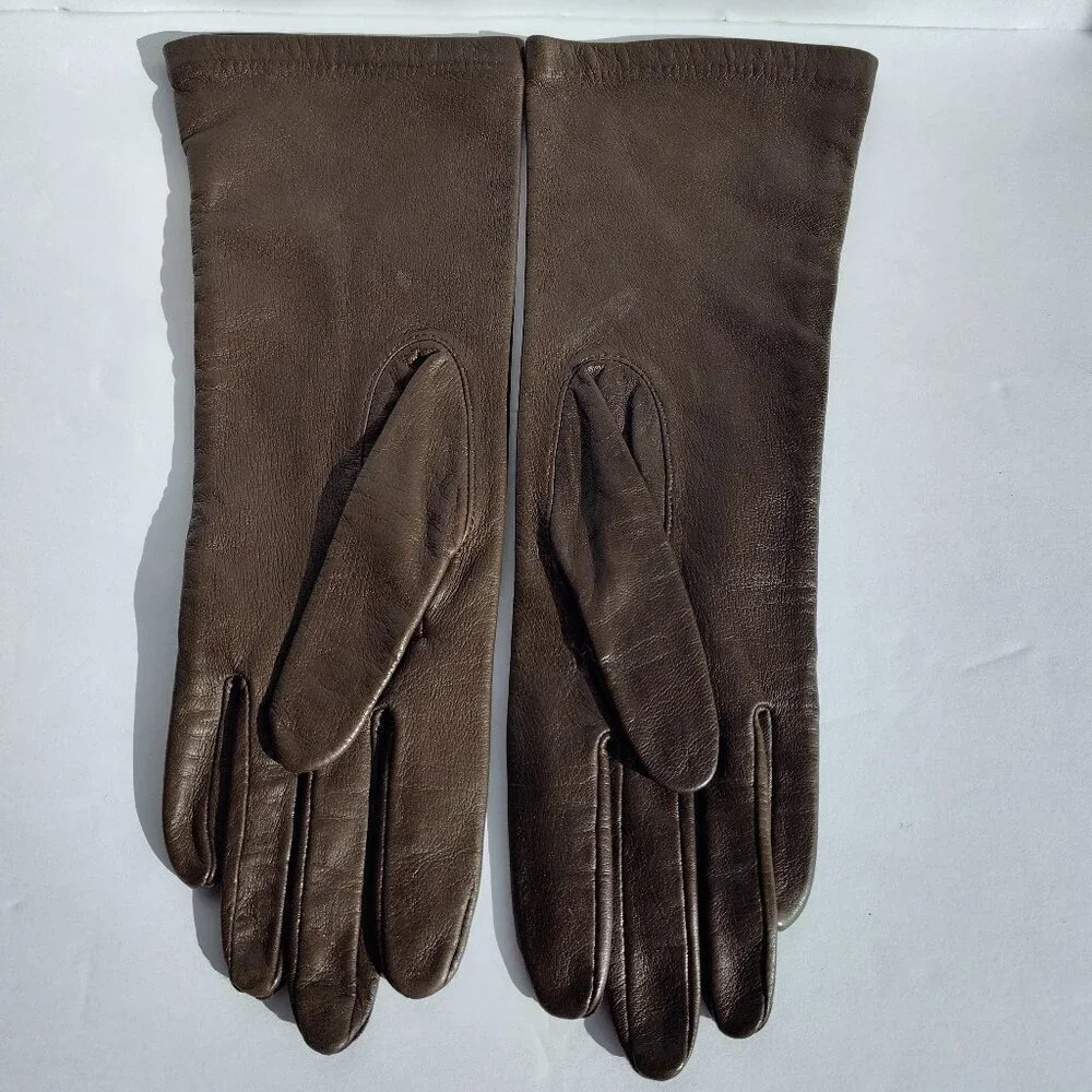 Brown Leather Gloves